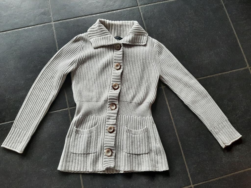 beige gilet van het merk Terre Bleue, Kleding | Dames, Terre Bleue, Beige, Ophalen of Verzenden, Maat 36 (S)