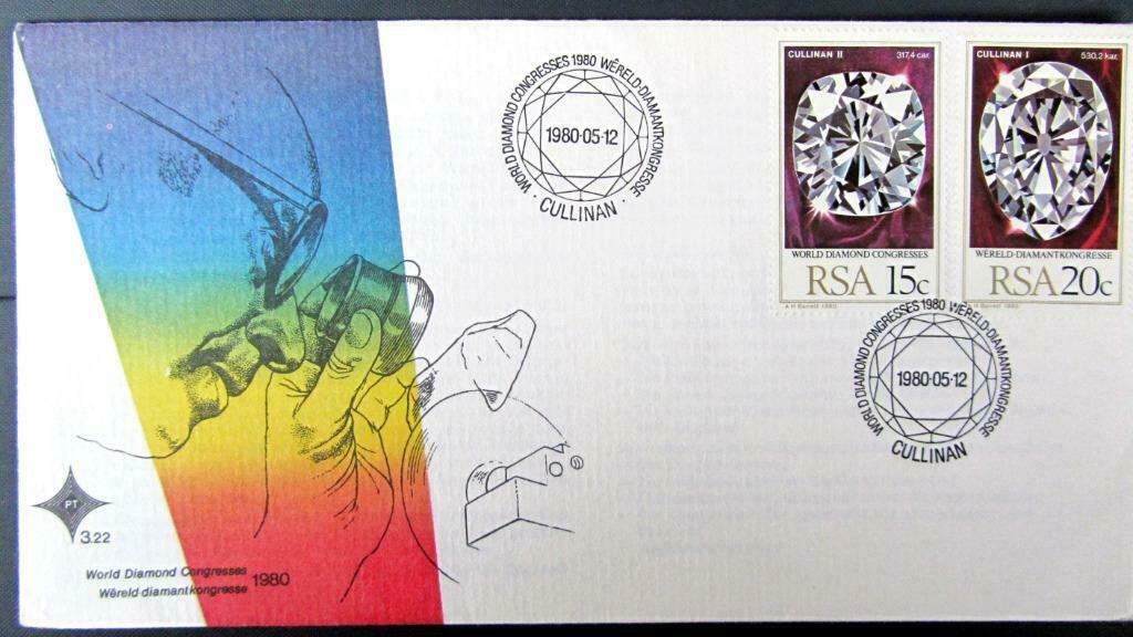 FIRST DAY COVER- MINERALEN- RSA, Postzegels en Munten, Ophalen of Verzenden, Gestempeld, Overige thema's
