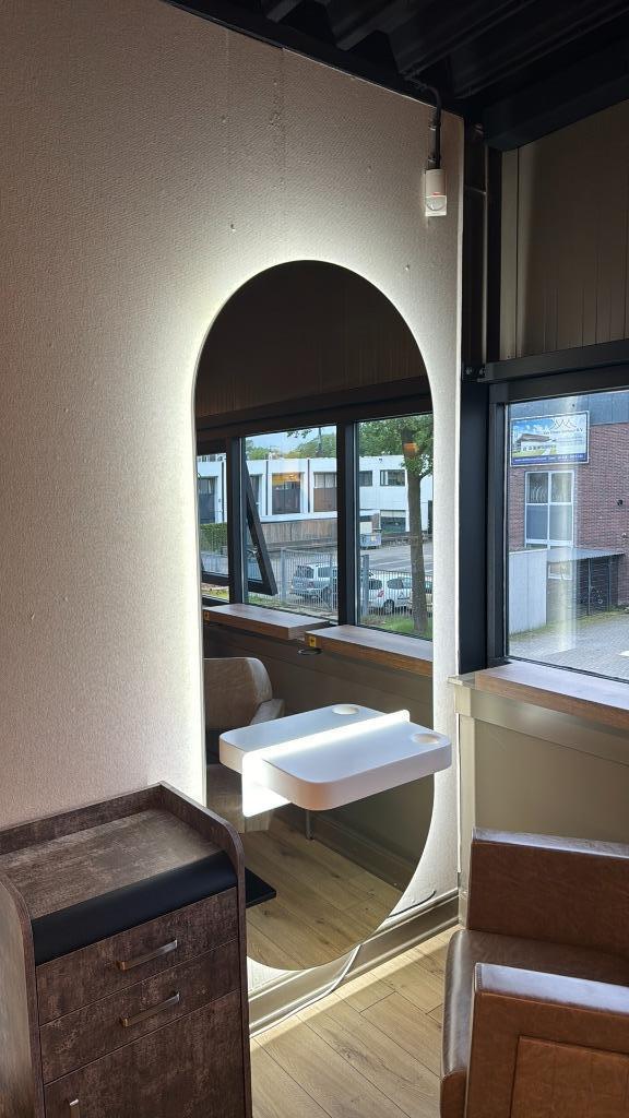 Kaptafel Knipspiegel Kappersspiegel met Led, Ophalen of Verzenden, Nieuw