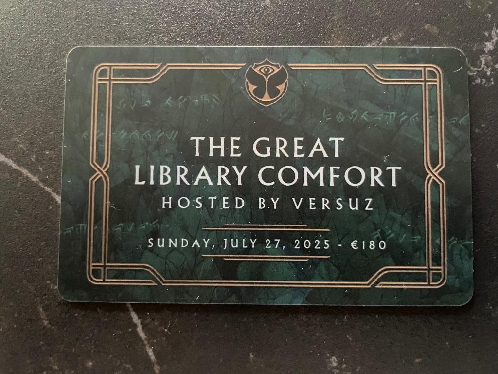 Tomorrowland The great Library comfort card