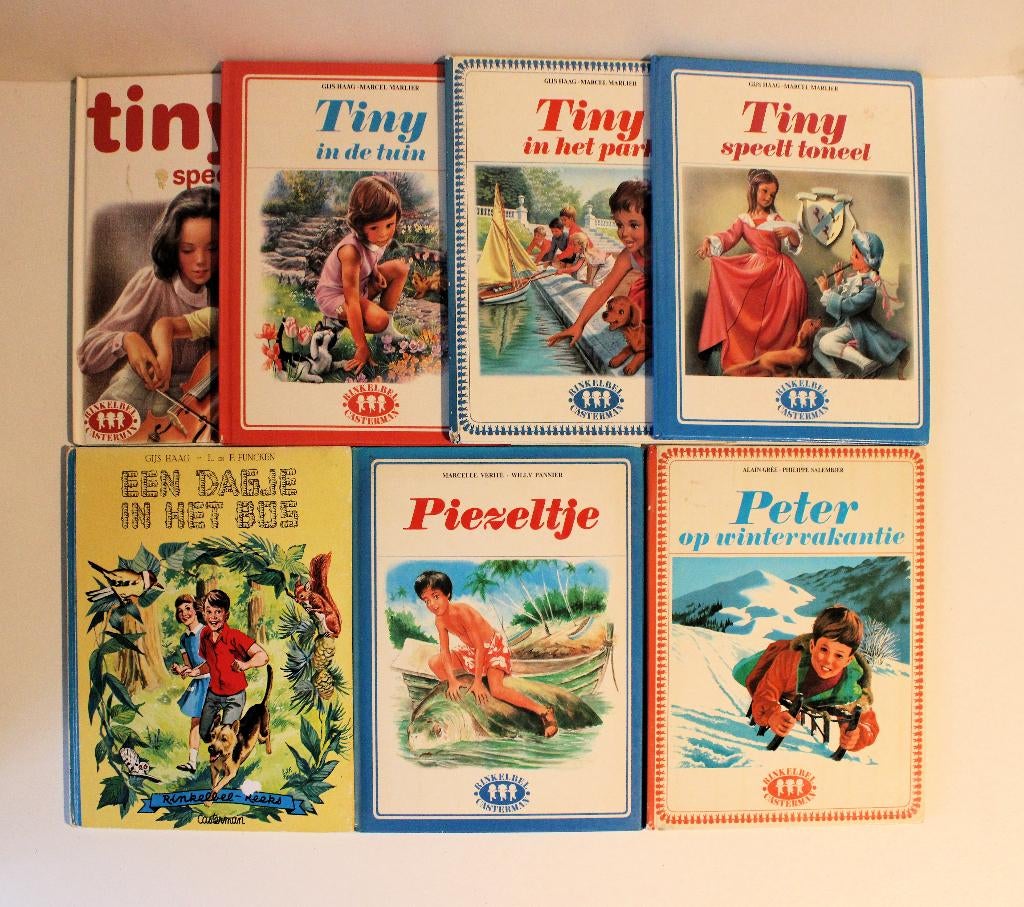 7 boeken rinkelbel (Tiny, Peter, Piezeltje), Enlèvement ou Envoi, Fiction général, Utilisé, Gijs Haag, Marcel Marlier e.a.