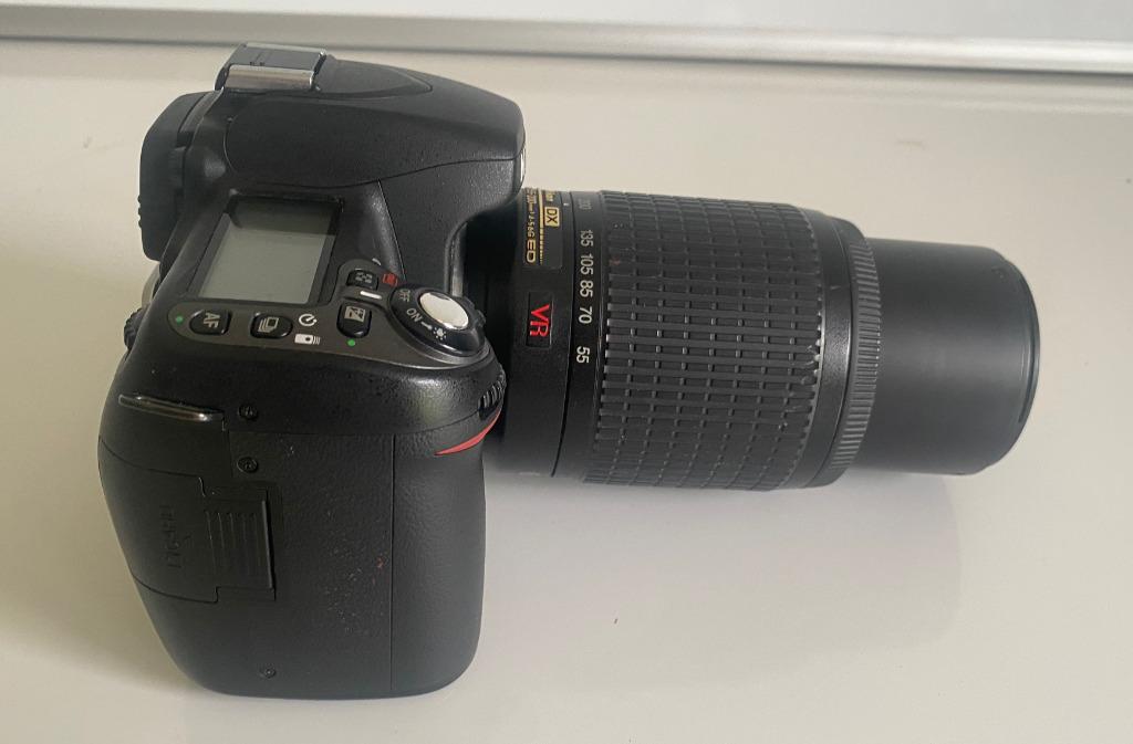 Nikon D80 spiegelreflexcamera + Nikon DX AF-S niklens, Audio, Tv en Foto, Ophalen, Zo goed als nieuw, Zoom