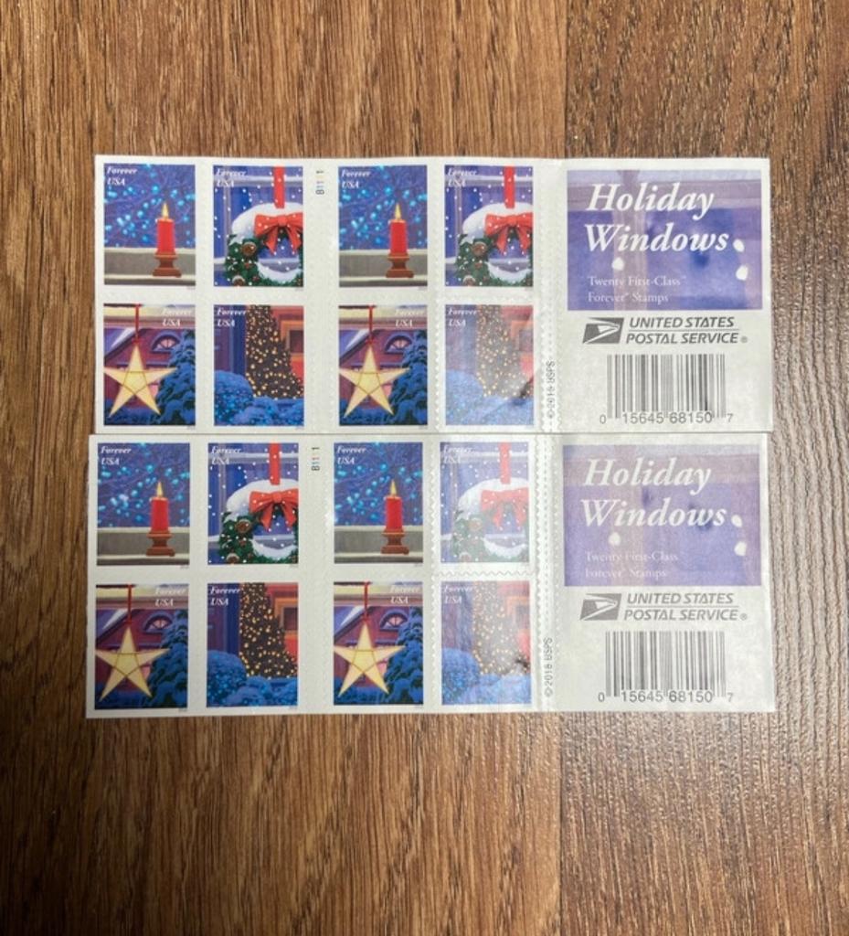 Timbres USA collection Holiday Windows 2016 USPS