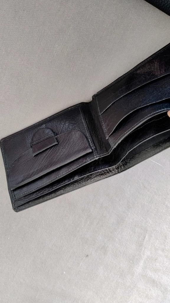 Portefeuille pour homme en cuir, Enlèvement ou Envoi, Comme neuf, Noir, Cuir