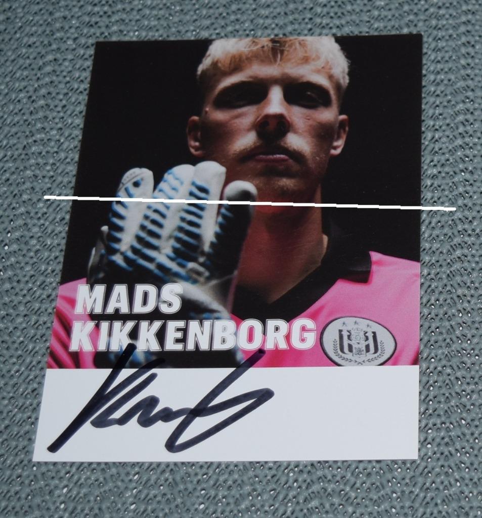 RSC Anderlecht / Foto Mads Kikkenborg / Handtekening, Verzenden, Nieuw, Spelerskaart