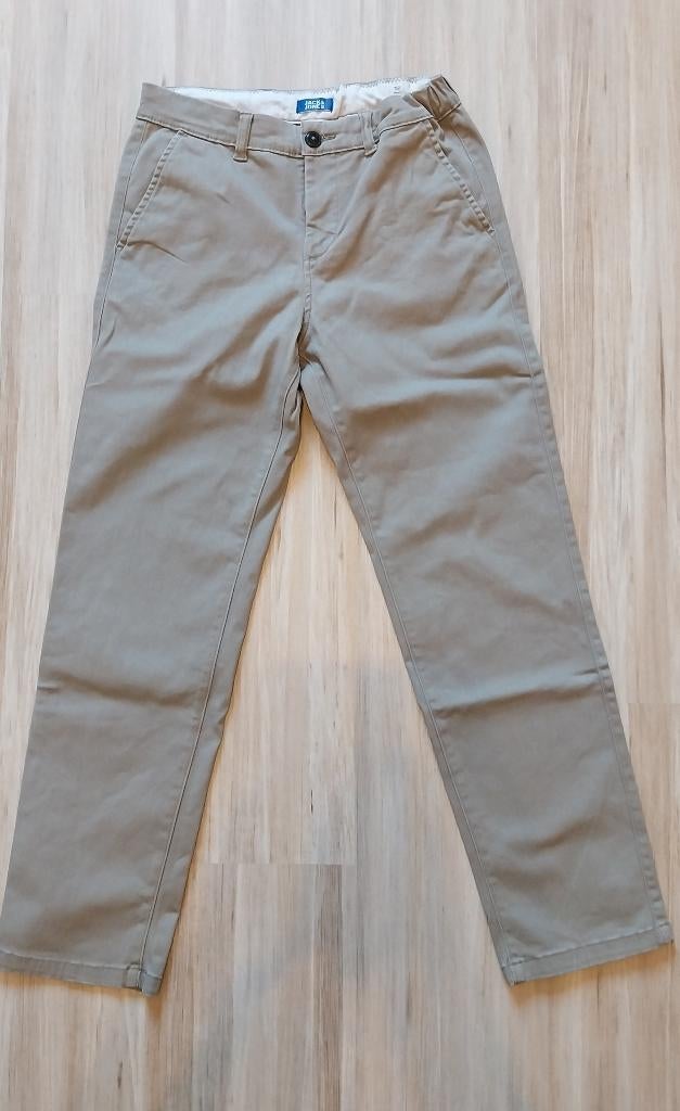 Beige broek Jack & Jones maat 152, Zo goed als nieuw, Ophalen, Broek, Jongen