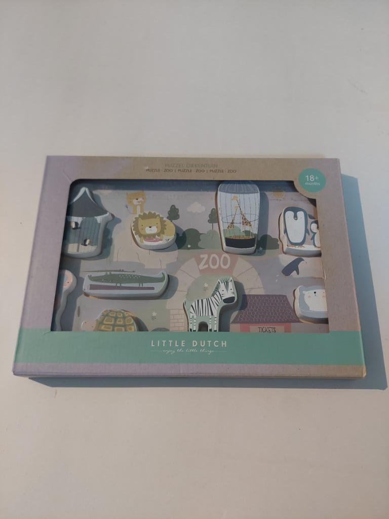 Little Dutch puzzel dierentuin uit hout, Ophalen of Verzenden, Zo goed als nieuw, Van hout, Minder dan 10 stukjes