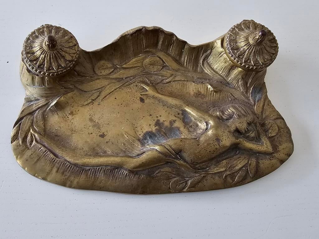 Antieke art nouveau inktpot, Enlèvement ou Envoi