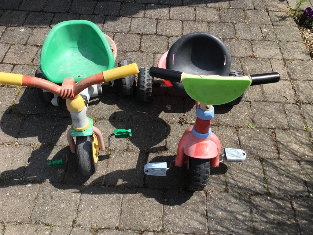 Peuterfietsjes driewielers, Ophalen