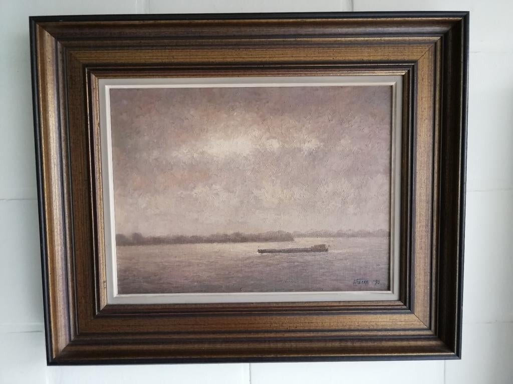 Schilderij van Albert Van Hecke 1990, Antiek en Kunst, Ophalen