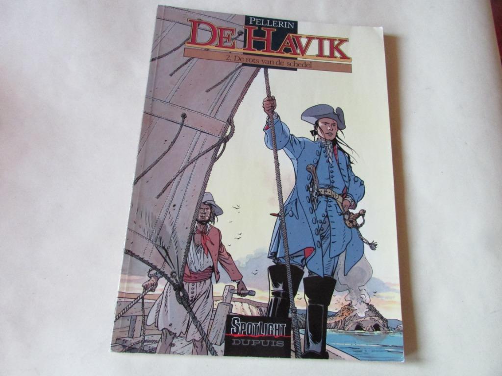 DE HAVIK, De Rots van de Schedel, nr. 2, Boeken, Gelezen, Eén stripboek, Ophalen of Verzenden, Pellerin