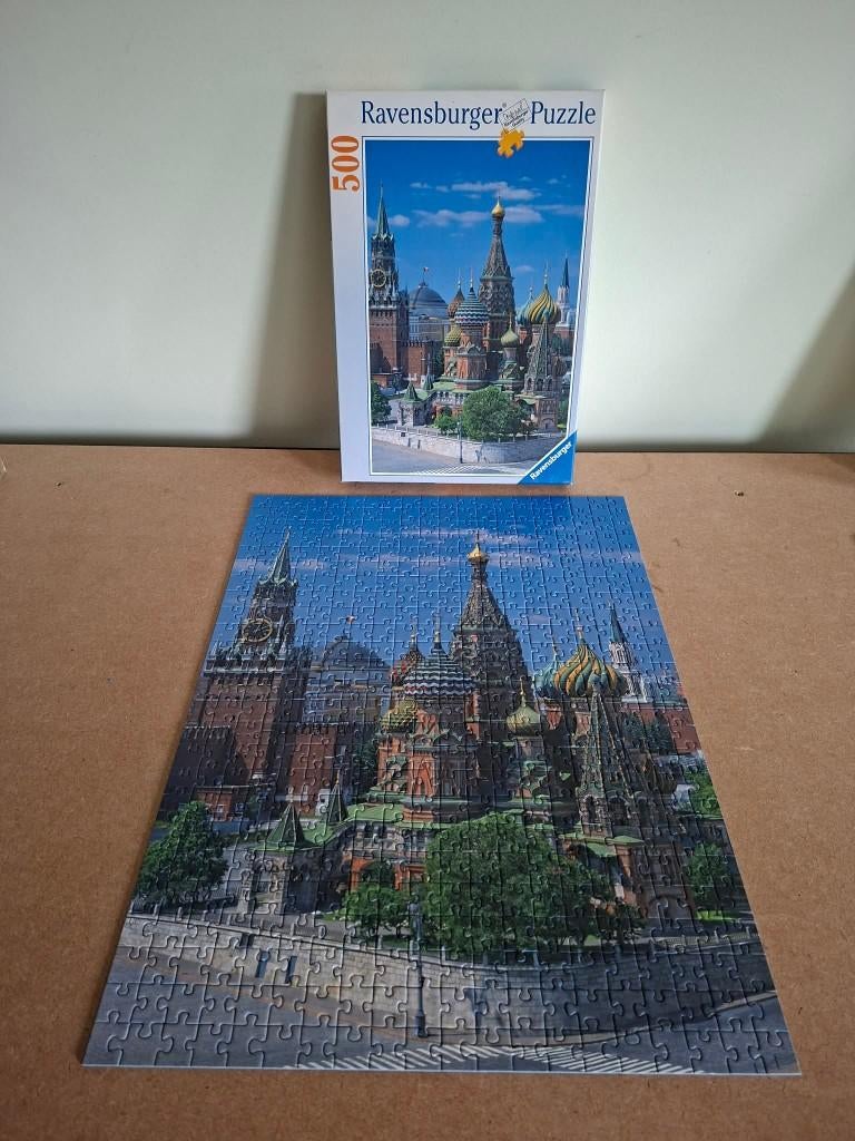 Ravensburger: Basilius kathedraal Moskou (500 stukken), Hobby en Vrije tijd, Ophalen of Verzenden, 500 t/m 1500 stukjes, Gebruikt