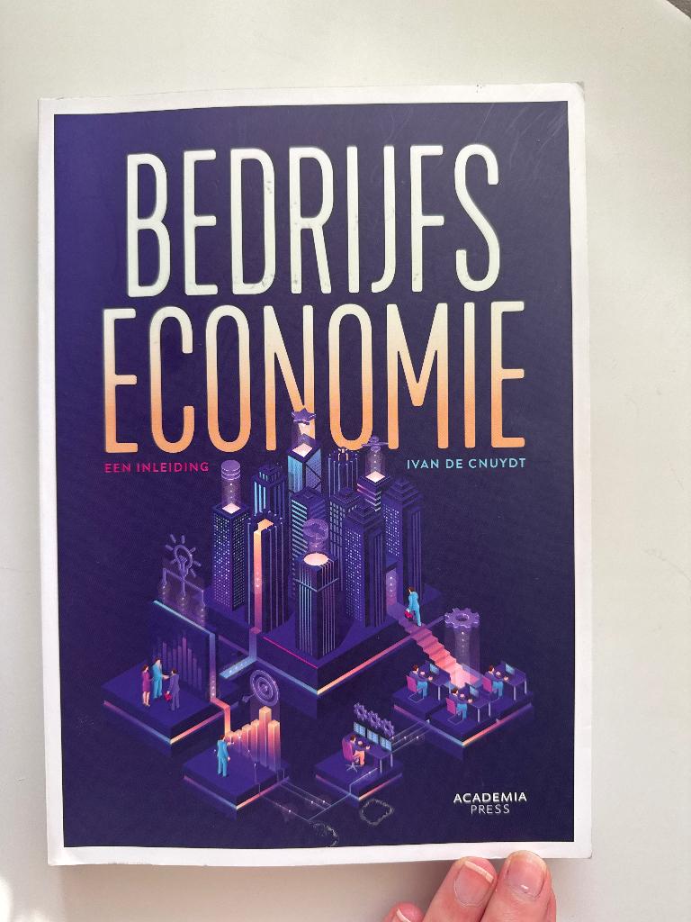 Boek bedrijfseconomie, Boeken, Ophalen of Verzenden, Zo goed als nieuw, Hogeschool, Academia Press