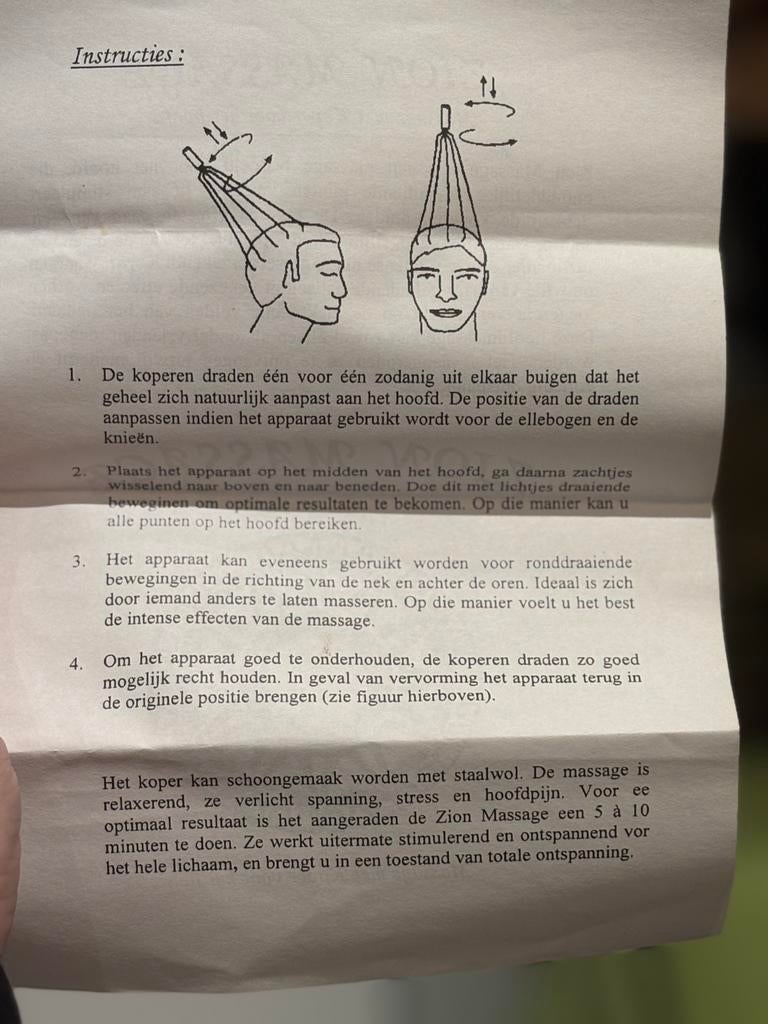 Outil de massage Zion., Enlèvement ou Envoi, Comme neuf, Autres types