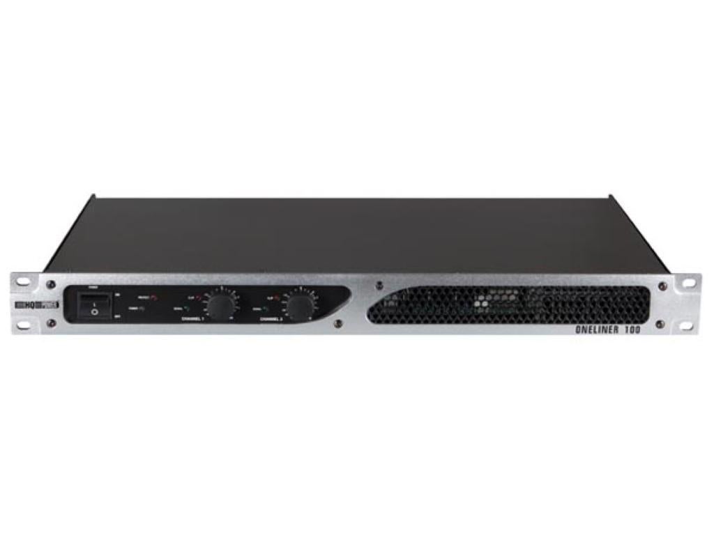 eindversterker - 2 x 100W - 'HQ Power ONELINER 100', Ophalen, Stereo