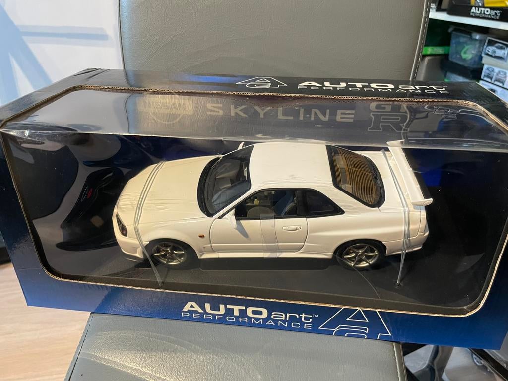 Autoart Gtr r34, Hobby en Vrije tijd, Modelauto's | 1:18, Ophalen of Verzenden, Zo goed als nieuw, Auto, Autoart