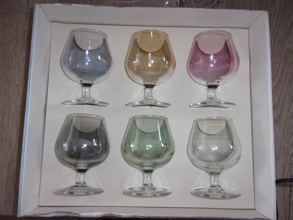 6 verres ballon en cristal d'Arques NEUFS, Enlèvement ou Envoi