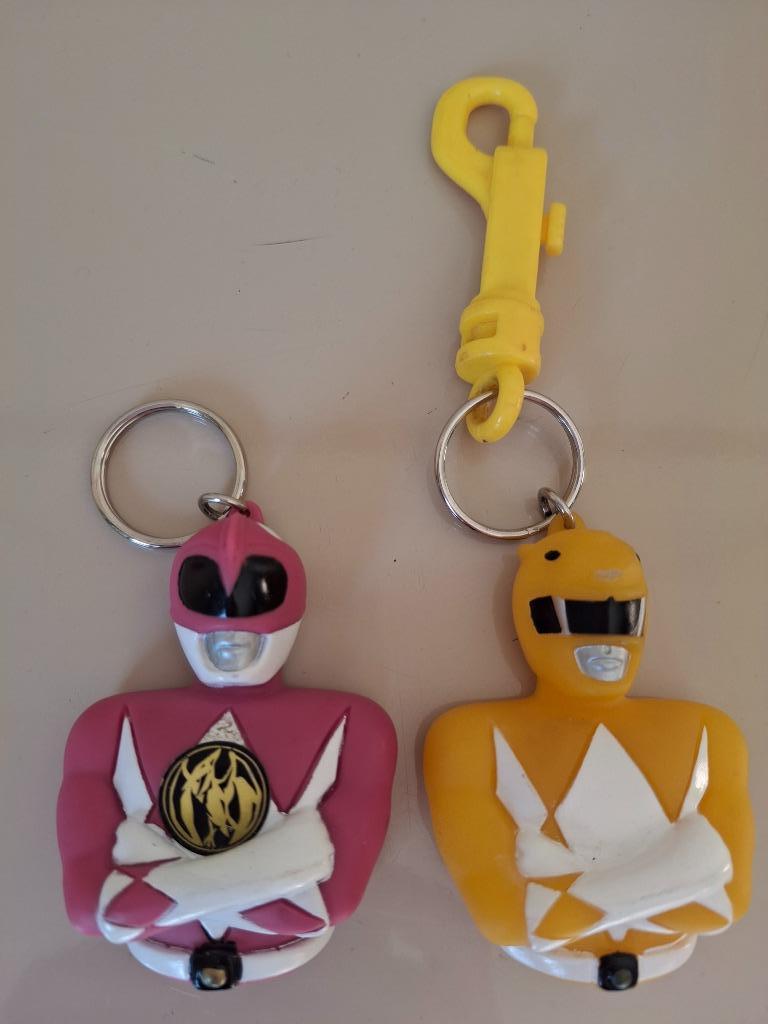 2 Vintage Power Rangers Saban 1993 Coin Case Key Ring, Verzamelen, Ophalen of Verzenden, Zo goed als nieuw