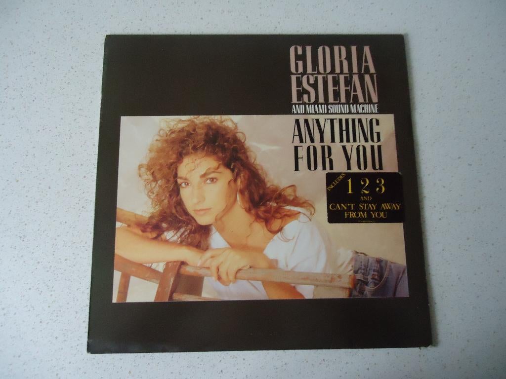 LP van "Gloria Estefan " 'Anything For You anno 1988., Enlèvement ou Envoi, Comme neuf, 12 pouces