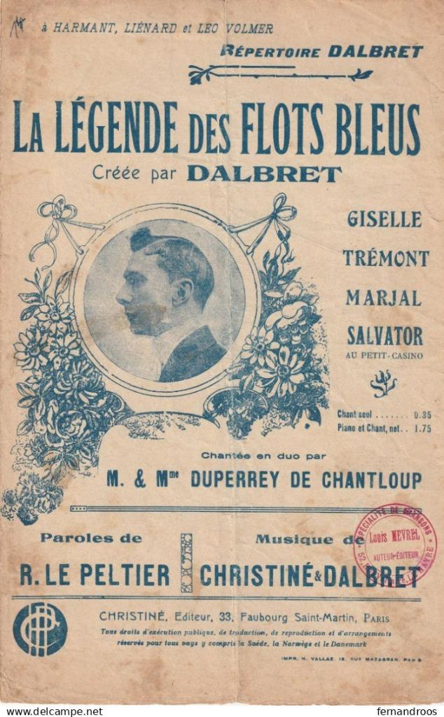 LA LEGENDE DES FLOTS BLEUS PARTITION MUSICALE, Enlèvement ou Envoi, Utilisé, Thème