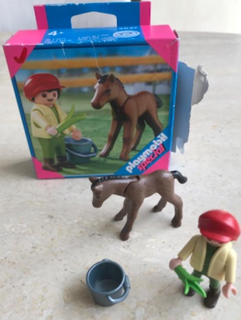 JEU "PLAYMOBIL" - "LA VIE A LA FERME - ENFANT ET POULAIN" -, Enlèvement ou Envoi, Utilisé, Ensemble complet