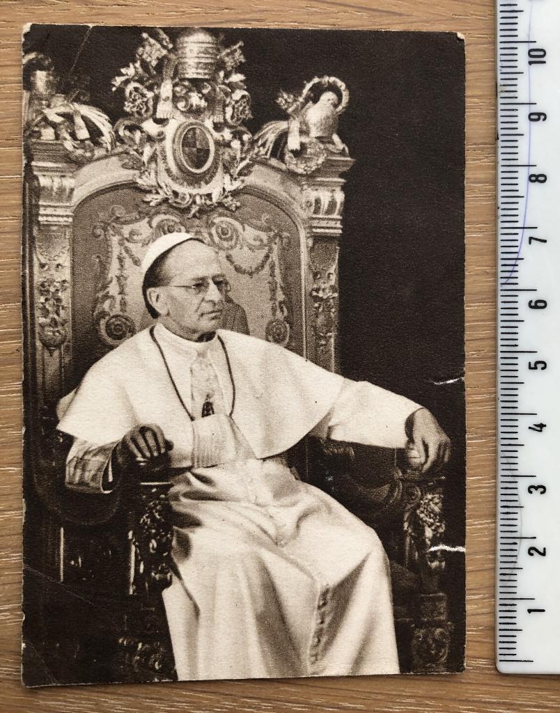 Bidprentje rouwprentje Paus Pius XI – 1939 – sepia, Enlèvement ou Envoi, Image pieuse