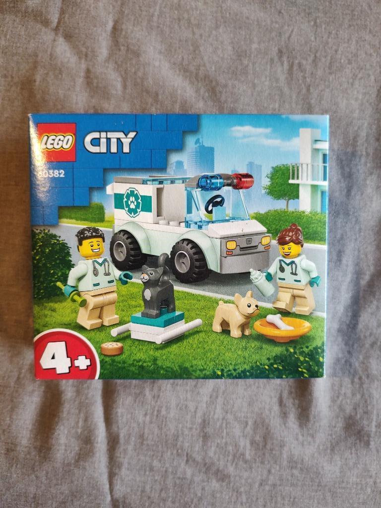 Lego City 60382 – Dierenarts reddingswagen, Kinderen en Baby's, Speelgoed | Duplo en Lego, Nieuw, Lego, Complete set, Ophalen of Verzenden