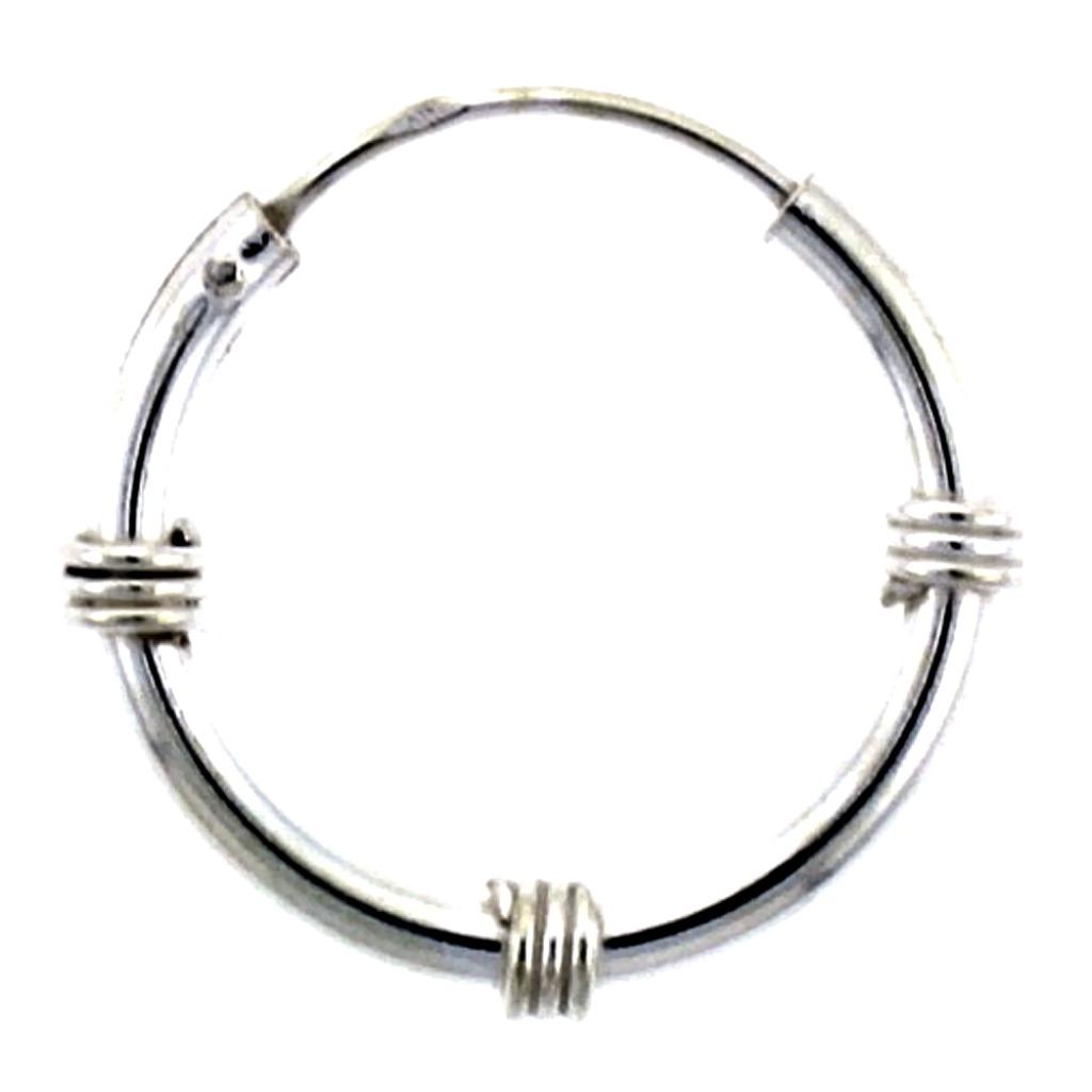 Créoles de Bali en argent sterling 925 - Ø 19 mm - OP=OP !, Enlèvement ou Envoi, Neuf, Argent, Argent