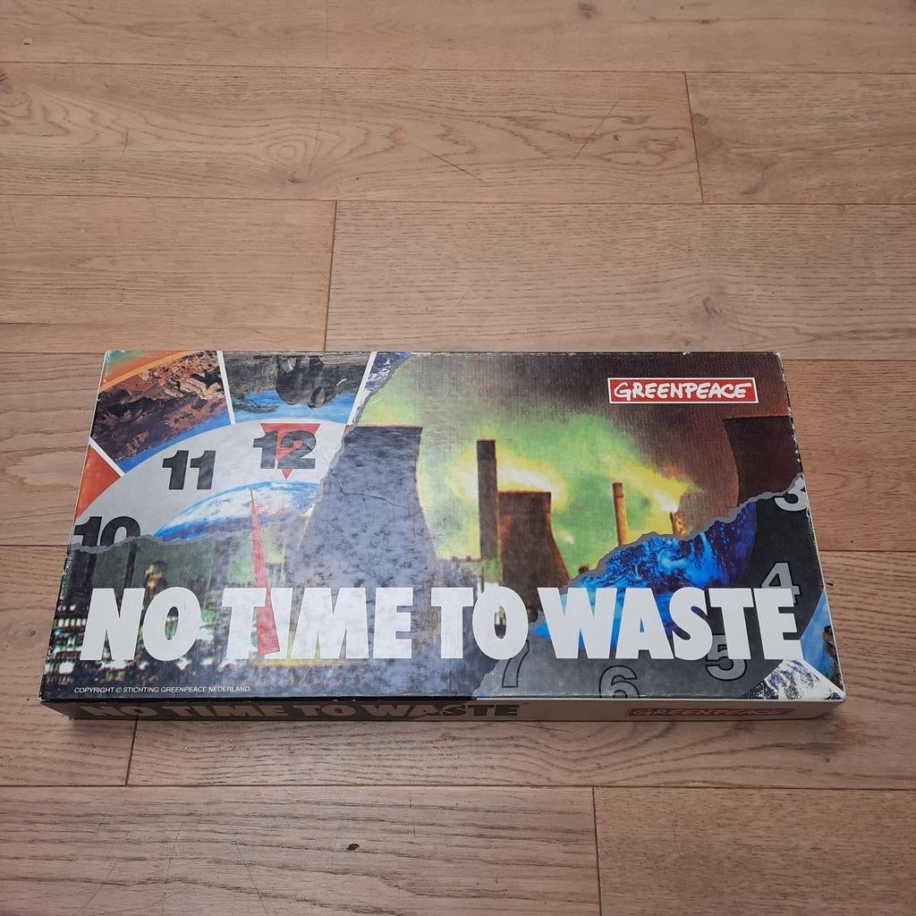 Vintage Greenpeace bordspel 'no time to waste' uit '91, Ophalen, Gebruikt