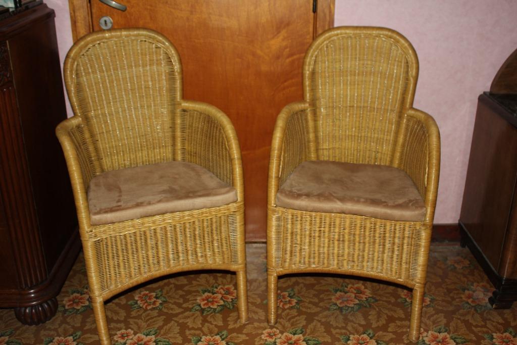 rieten zeteltjes 2 stuks vintage, Enlèvement