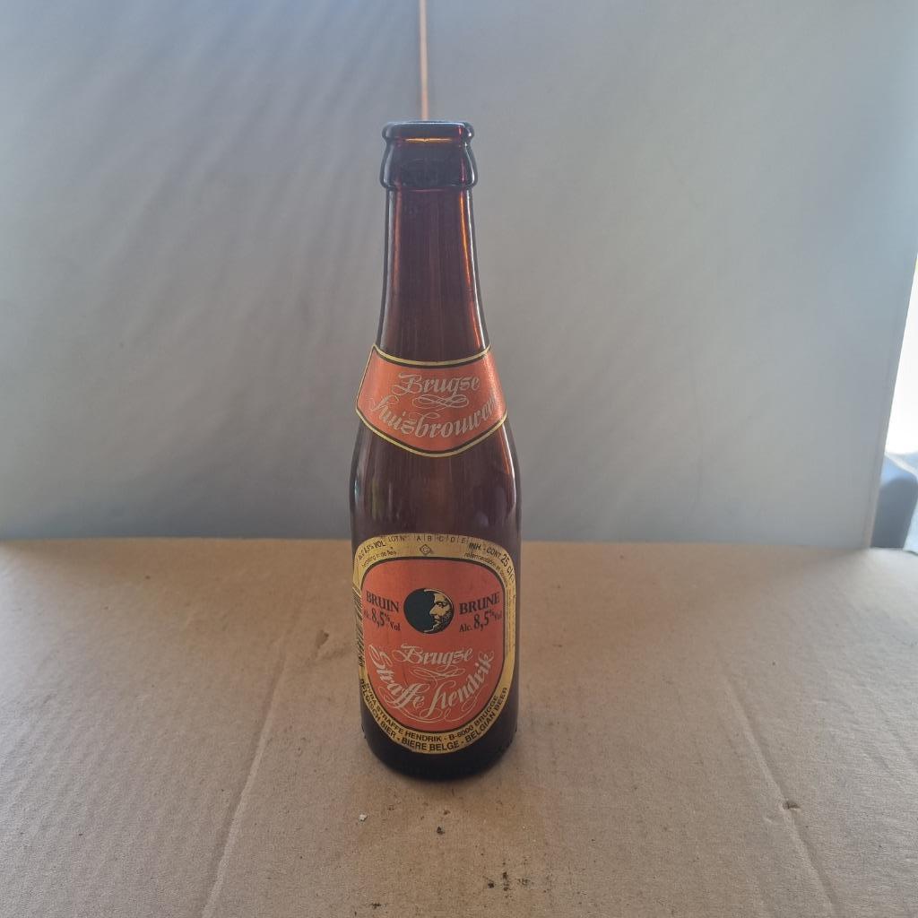 Bouteille de bière Brugse Straffe Hendrik (modèle 4), Verzamelen, Ophalen of Verzenden, Gebruikt, Flesje(s), Overige merken