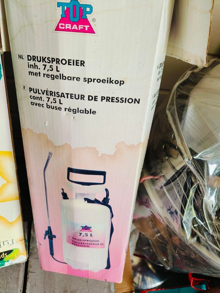 Druksproeier 7,5liter, Tuin en Terras, Ophalen, Zo goed als nieuw