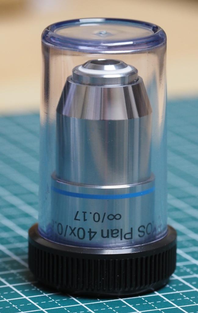 40x/0.65 inf/0.17 IOS plan Euromex objectief, TV, Hi-fi & Vidéo, Matériel d'optique | Microscopes, Comme neuf, Microscope biologique