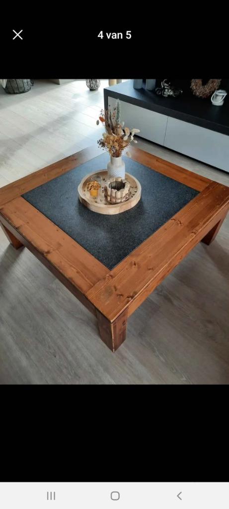 Salontafel, Ophalen, Gebruikt, 50 tot 100 cm, Vierkant