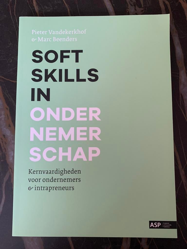 Soft skills in ondernemerschap, Livres, Livres d'étude & Cours, Enlèvement, Comme neuf, Enseignement supérieur