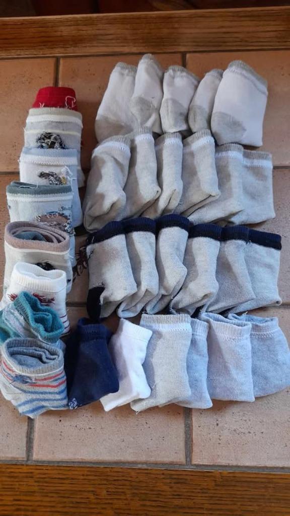 Set van 31 paar babysokjes, Gebruikt, TEX, Ophalen of Verzenden, Sokjes