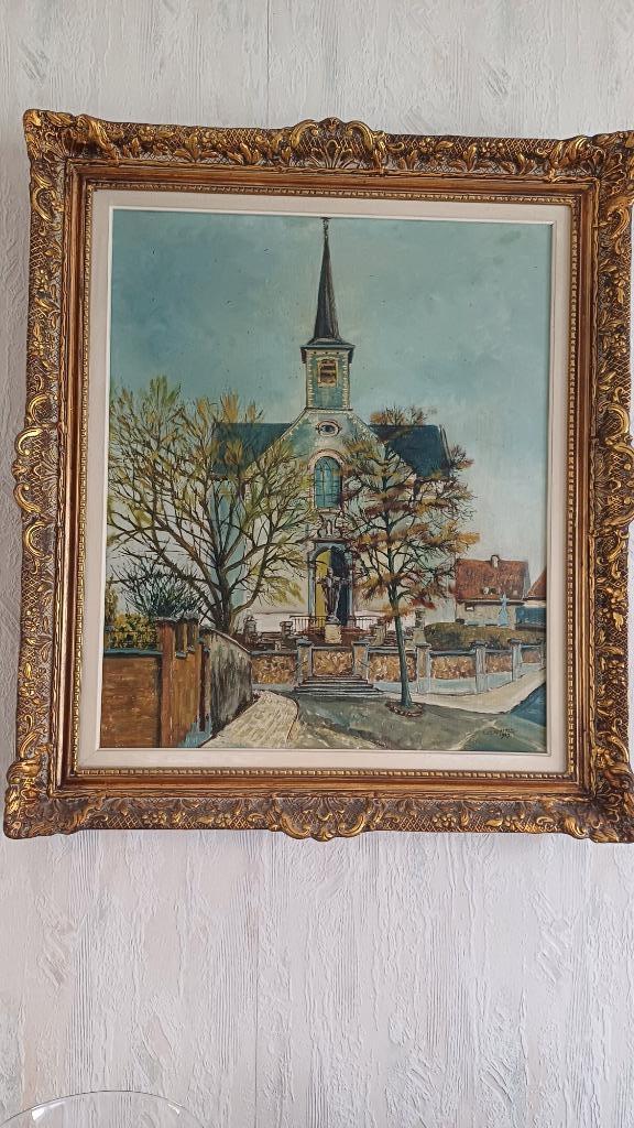 Schilderwerk op doek,  kerk O.L.V. van Stokkel in 1969, Ophalen