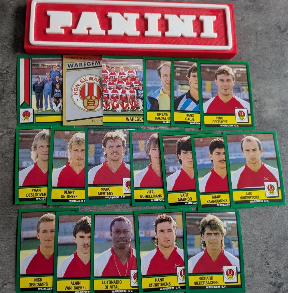PANINI FOOTBALL 89  WAREGEM SV  18 STICKERS 1989, Verzenden, Nieuw