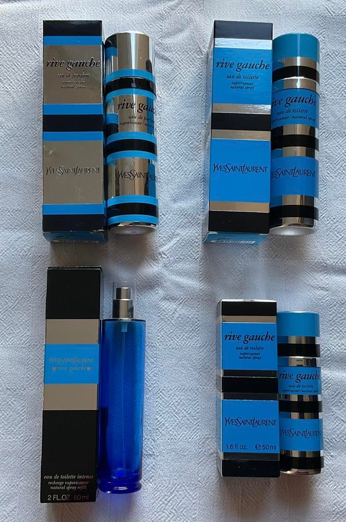 Flacons vides… Yves Saint Laurent… Rive gauche, Enlèvement, Utilisé