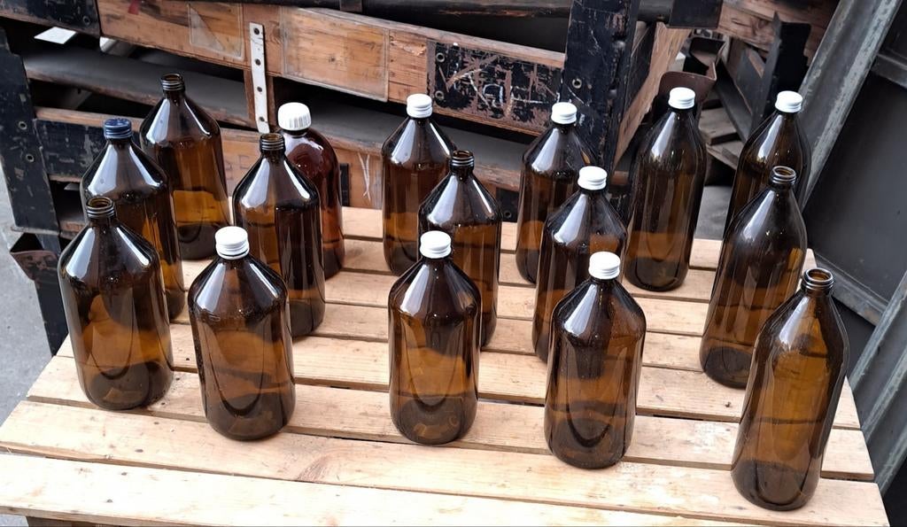 Fles flessen oude apothekersflessen decoratie, Antiek en Kunst, Ophalen of Verzenden