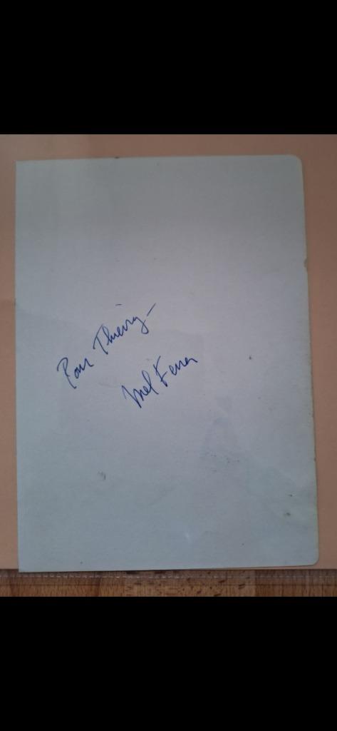 Authentique autographe de MEL FERRER, Collections, Musique, Artistes & Célébrités, Enlèvement ou Envoi, Signé