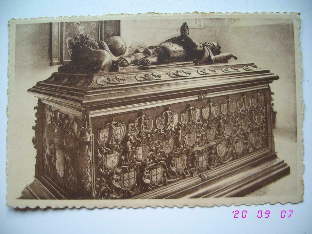 Postkaart : Brugge : O.L.Vrouwkerk :Graf van Karel de Stoute, Verzenden, 1920 tot 1940, Gelopen, West-Vlaanderen