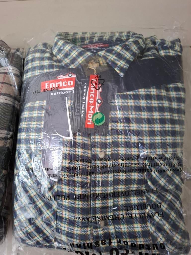 NIEUW Flanel overhemd met vulling Enrico Mori maat L € 15, Enlèvement ou Envoi, Comme neuf