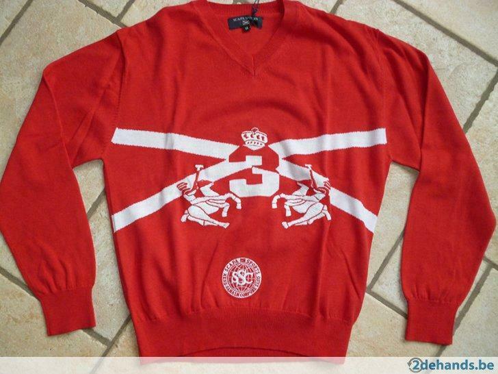 Nieuwe Pull Scapa 14j (rood/wit), fijn katoen, Ophalen, Nieuw, Jongen, Trui of Vest