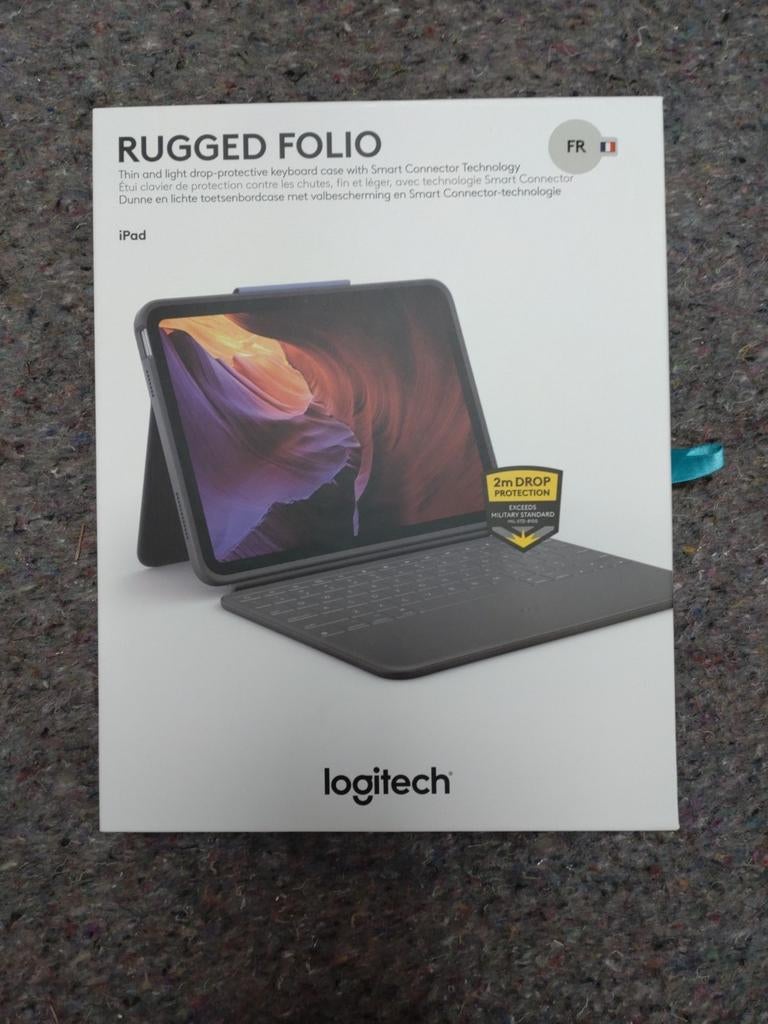 Logitech Rugged Folio - Tablettoetsenbord  voor iPad (3), Computers en Software, Tablet-hoezen, Nieuw, Bescherming voor- en achterkant