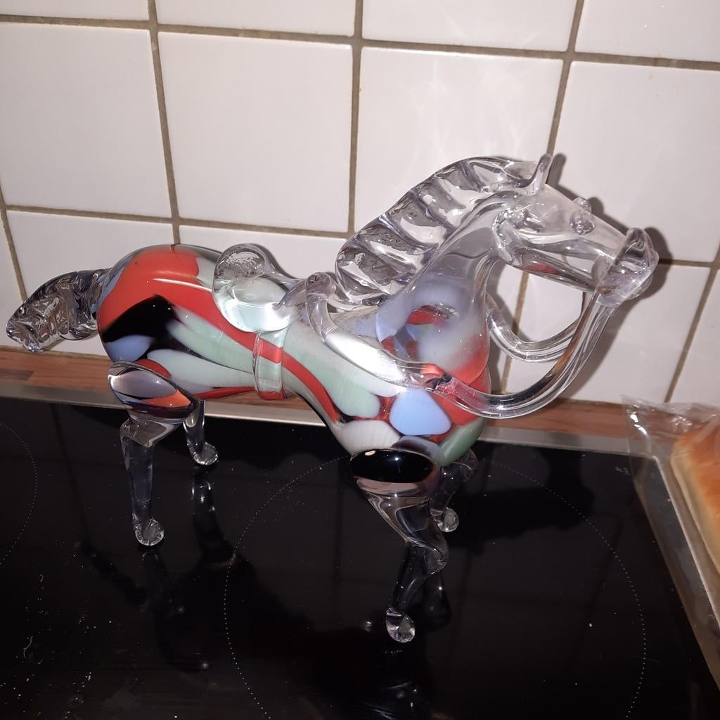 Cheval de verre italien (Murano)., Enlèvement ou Envoi