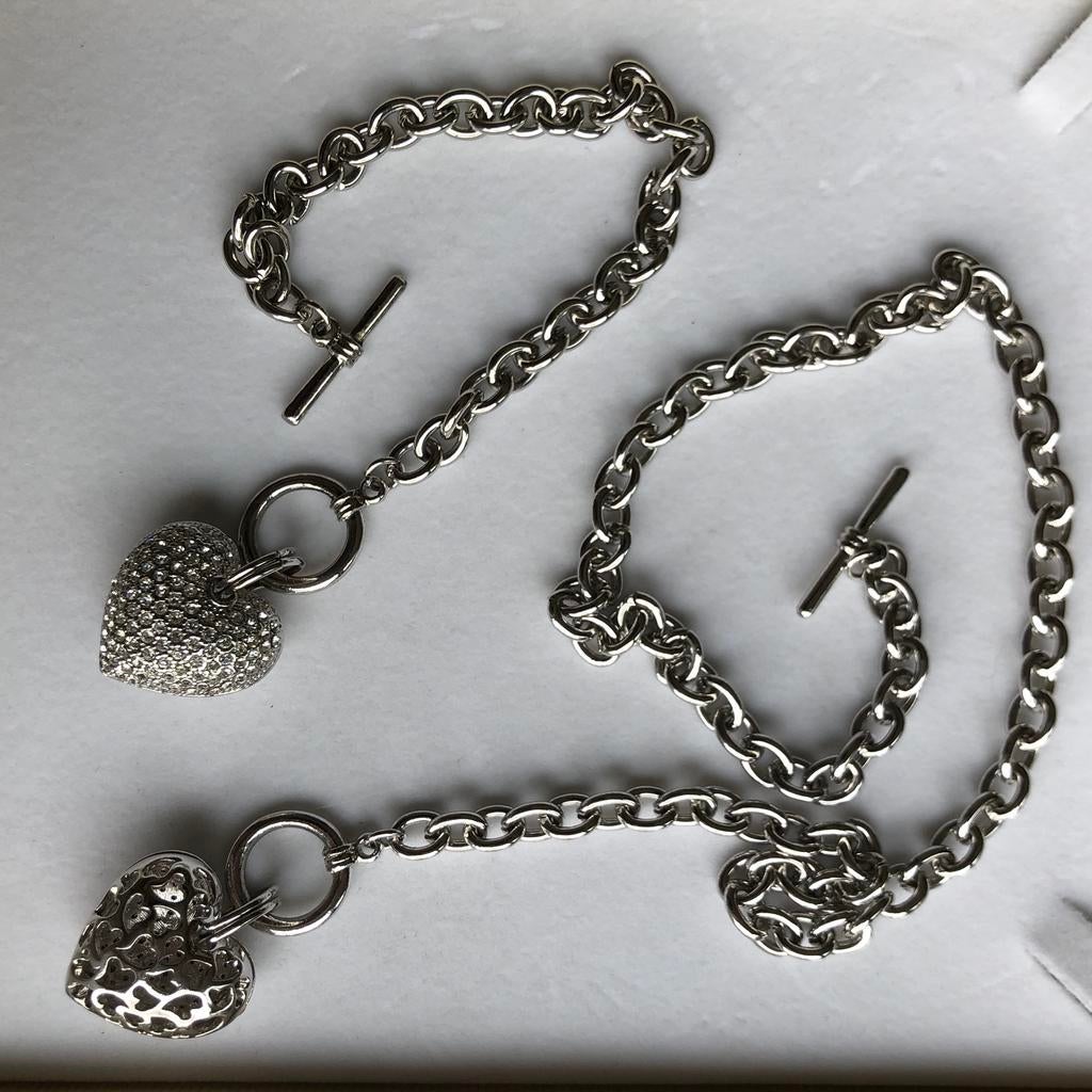acier inoxydable, Gris, Avec pendentif, Comme neuf, Enlèvement