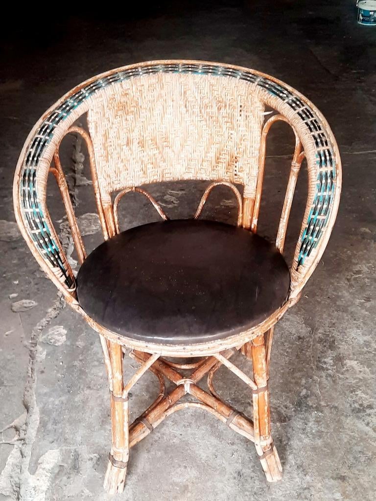 Stoelen van rieten en rotan 1930-40, Ophalen, Gebruikt