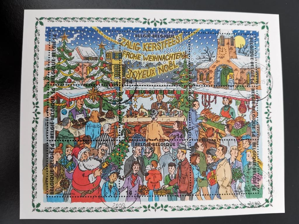 Belgique 1996 - Noël - Marché de Noël - BLOK 73, Enlèvement ou Envoi, Affranchi, Noël