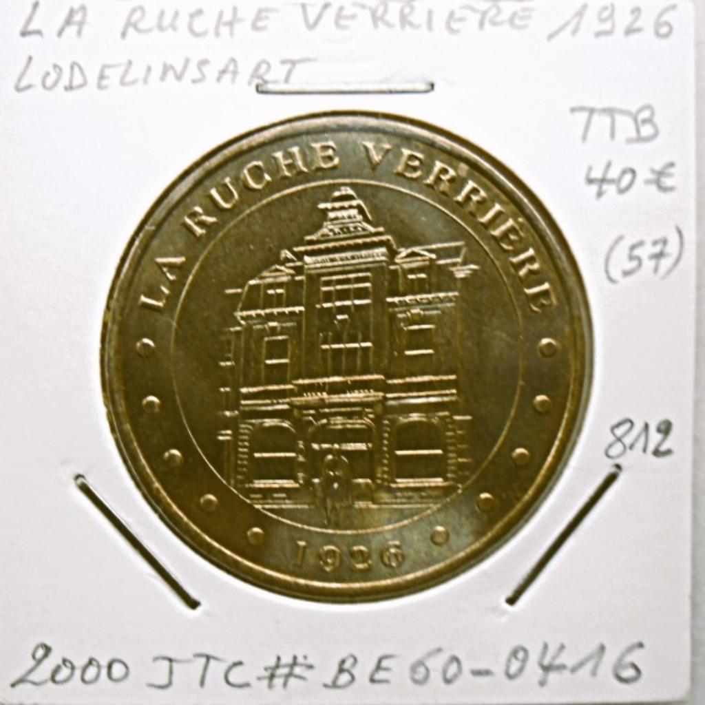 Médaille de Paris; 2000 LA  RUCHE VERRIERE LODELINSART 1926", Envoi, Autres matériaux